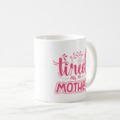 Verbonden als moeder Funny Coffee Mok voor moeder (Voorkant rechts)