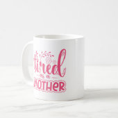 Verbonden als moeder Funny Coffee Mok voor moeder (Voorkant links)