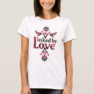 Verbonden door Liefde Bloemrijke Vogels Unisex T-shirt