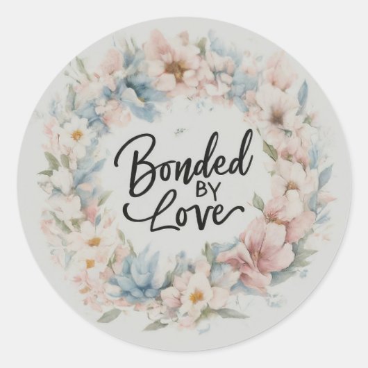 Verbonden door Liefde Ronde Sticker (Voorkant)