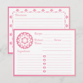 Verbonden door Love Pink Recipcard Briefkaart (Voorkant / Achterkant)