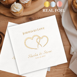 Verbonden in Love Wedding Folie Servetten