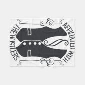 Verbonden met de slagers fleece deken (Voorkant (Horizontaal))