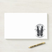 Verbonden met de slagers post-it® notes (Op bureau)