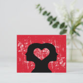 Verbonden met liefde briefkaart (Staand voorkant)