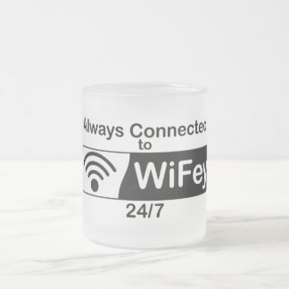Verbonden met WiFi Matglas Koffiemok
