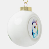 Verbonden neuronen keramische bal ornament (Links)