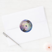 Verbonden neuronen ronde sticker (Envelop)