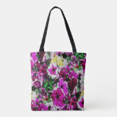 Verbonden pansies... draagtas (Achterkant)