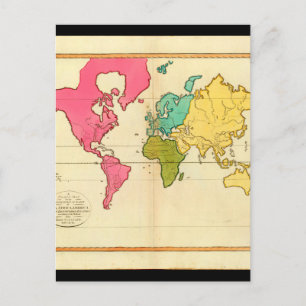 Verbonden Wereldkaart 8_Kaarten van de Oudheid Briefkaart