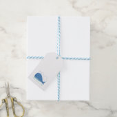 Verboren walvis cadeaulabel (Met Touw)