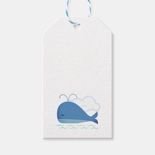 Verboren walvis cadeaulabel (Voorkant)