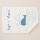 Verboren walvis sherpa deken (Voorkant (horizontaal))