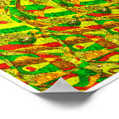 Verborgen 3D Stereogram Poster - Puzzled Gorilla (Hoek)