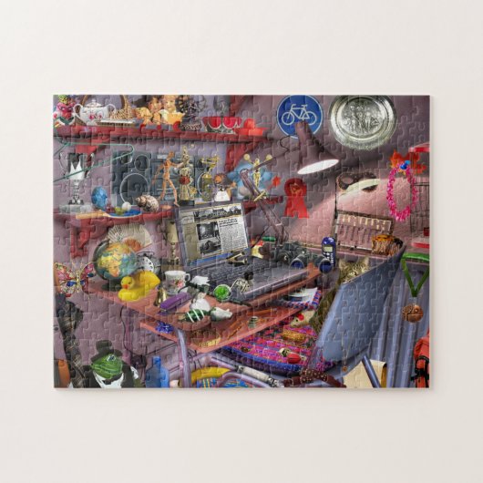 Verborgen computerruimte legpuzzel (Horizontaal)