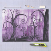 Verborgen harten bomen Surreal Fantasy Landscape A Tissuepapier (Craft)