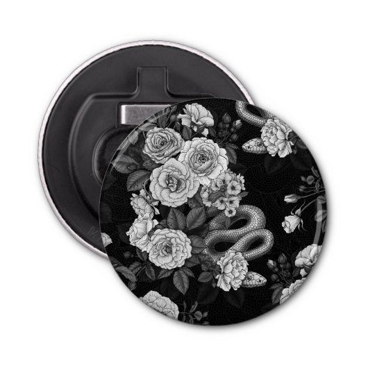 Verborgen in de rozen 3 button flesopener (Voorkant)