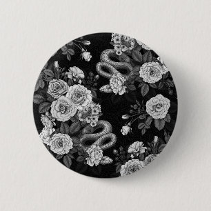Verborgen in de rozen 3 ronde button 5,7 cm