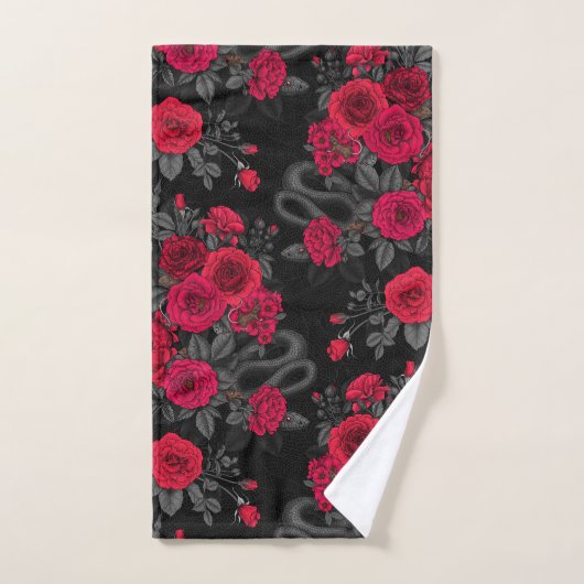 Verborgen in de rozen bad handdoek (Handdoek)