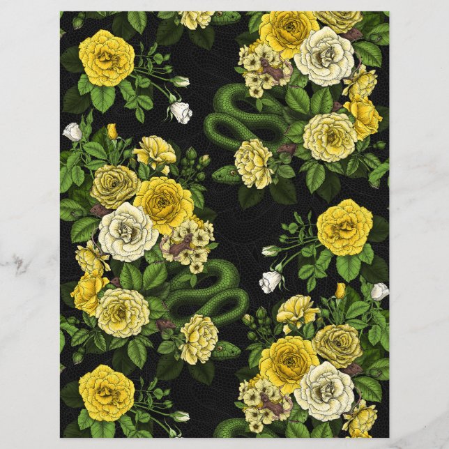 Verborgen in de rozen, geel en groen (Voorkant)