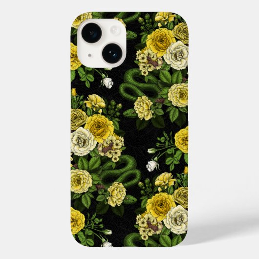 Verborgen in de rozen, geel en groen Case-Mate iPhone case (Achterkant)