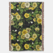 Verborgen in de rozen, geel en groen deken (Voorkant Verticaal)