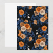 Verborgen in de rozen, oranje en blauw (Voorkant / Achterkant)