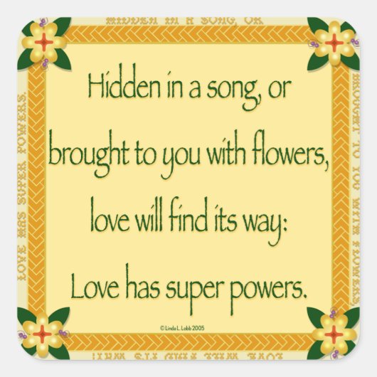 Verborgen in een liedje stickers (Voorkant)