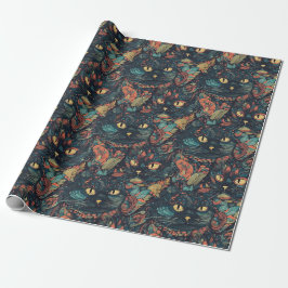 Verborgen kattenpatroon cadeaupapier
