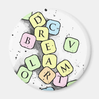 Verborgen letters magneet