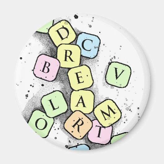 Verborgen letters magneet (Voorkant)