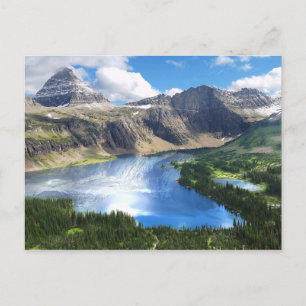 Verborgen meer in Glacier National Park Briefkaart