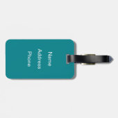 Verborgen oceaanschatten bagagelabel (Achterkant horizontaal)