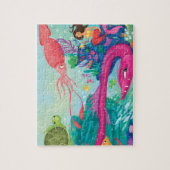 Verborgen oceaanschatten legpuzzel (Verticaal)