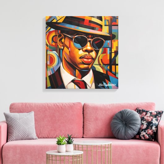 Verborgen ogen canvas afdruk (Insitu (Woonkamer))