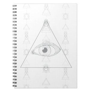 Verborgen Oog Geheime Kennis Esoterische Geometris Notitieboek