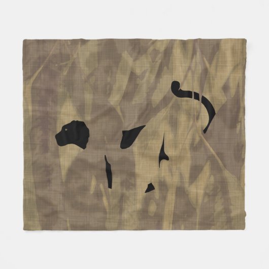 Verborgen Panther Fleece Blanket (Voorkant (Horizontaal))