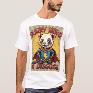 Verborgen pluizige held – Superfret Comic T-shirt