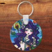 "Verborgen schatten" Zeemeermin Sleutelhanger (Voorkant)