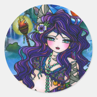 "Verborgen schatten" Zeemeermin Stickers
