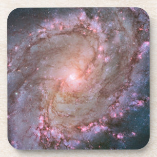Verborgen spiraal Galaxy Messier 83. Bier Onderzetter