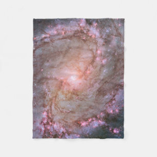 Verborgen spiraal Galaxy Messier 83. Fleece Deken