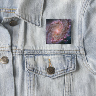 Verborgen spiraal Galaxy Messier 83. Vierkante Button 5,1 Cm