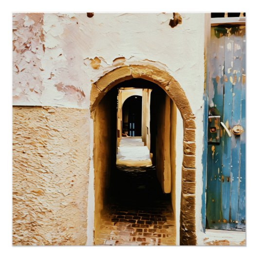 Verborgen steegje perfect poster (Voorkant)