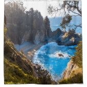 Verborgen strand Paradise Ocean Waves Douchegordijn (Voorkant)