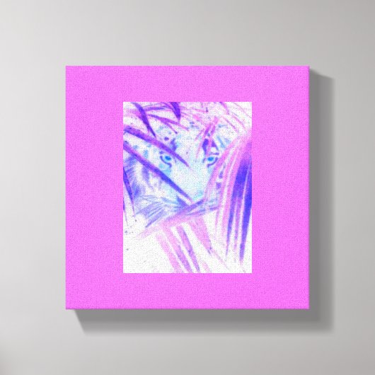 Verborgen tijgercanvas canvas afdruk (Voorkant)