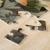 Verborgen wasbeer grillige illustratie legpuzzel (Zijkant)