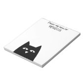 Verborgen Zwarte Kat Van de Gepersonaliseerde Notitieblok (Gedraaid)