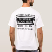 Verbouwing aannemer Business Logo Worker T-shirt (Achterkant)