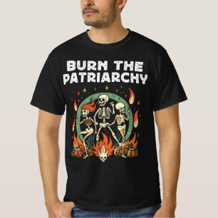 Verbrand de patriarchie, grappige feministische Ha T-shirt